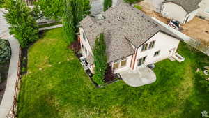 View from above of property