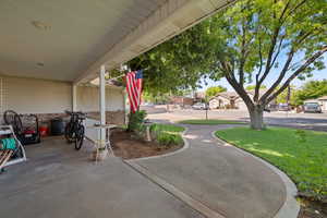 View of patio featuring a residential view