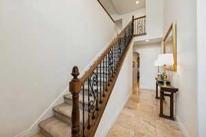 Stairs leading to upper level