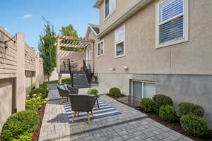 View of patio / terrace with a pergola