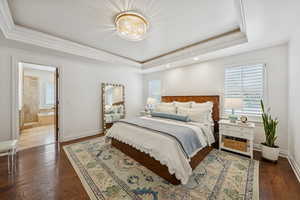 Main Level Primary Bedroom with Ensuite and walk-in closet