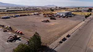 Bird's eye view of an industrial area