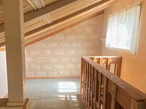 Bonus room with vaulted ceiling