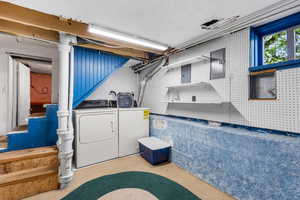 Laundry area with independent washer and dryer
