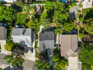Aerial view of residential area