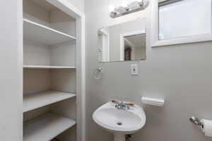 Bathroom featuring a sink