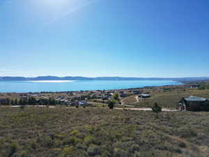 Water view featuring a mountain backdrop