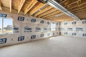 View of below grade area