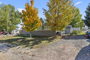 View of property exterior featuring a patio area