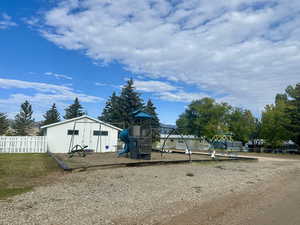 Pool house/playground