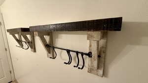 Detailed view of a textured wall