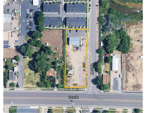 View of property location with property boundaries highlighted