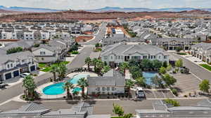 Bird's eye view of mountains