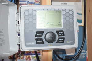 Sprinkler controller. (Can also be controlled from the app)