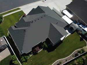 View from above of property