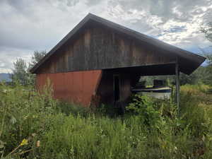 View of barn