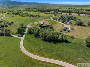 Aerial view of property's location featuring rural landscape