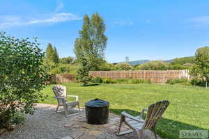View of yard with a patio area