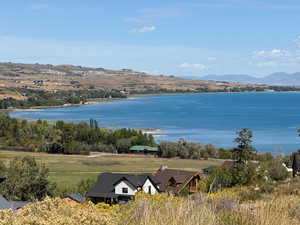 Water view with mountains