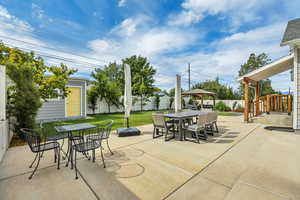 Large Patio, Shed, and Gazebo