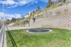 Surrounding community featuring a trampoline