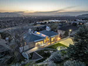 Drone / aerial view of mountains