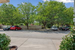 View of uncovered parking lot