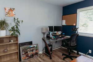 Home office/bedroom 3 with laminate floors