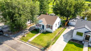 View from above of property