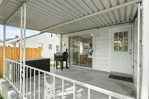 View of patio / terrace with a grill