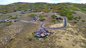 Aerial view of property and surrounding area