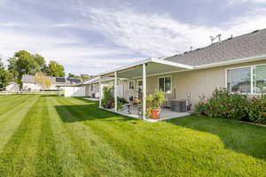 View of yard featuring a patio area