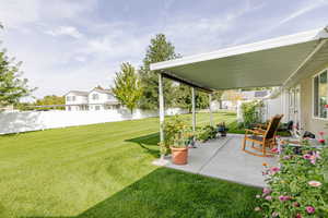View of yard featuring a patio area