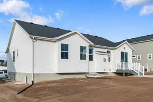 Rear view of property