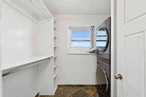 Washroom featuring stone tile floors