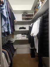Spacious  master walk-in closet