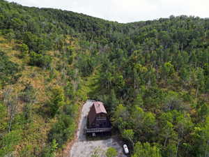 Aerial view of property and surrounding area