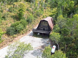 View from above of property