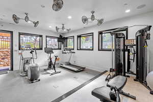 Community workout room