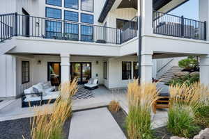 View of patio featuring outdoor lounge area