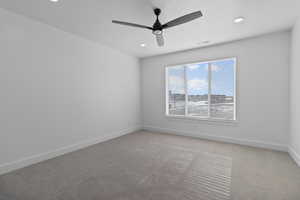 PRIMARY SUITE BEDROOM W/ CEILING FAN! (PICTURE OF PREVIOUS BUILT HOME-OPTIONS, COLORS AND MATERIALS MAY VARY)