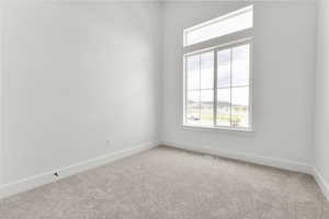 BEDROOM #1 W/ 12' TALL CEILINGS!  (PICTURE OF PREVIOUS BUILT HOME-COLORS AND MATERIALS MAY VARY)
