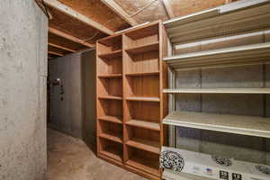 View of below grade area