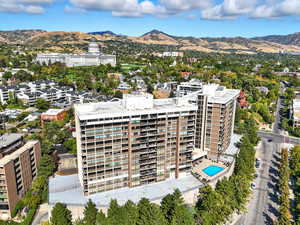 View of urban area featuring a mountainous background