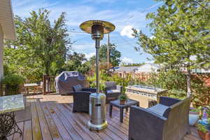 Huge wrap-around deck.