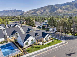 Aerial view of mountains