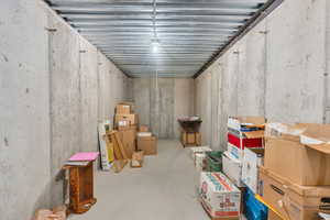 View of cold storage area