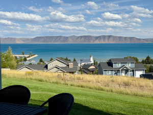 Water view with mountains