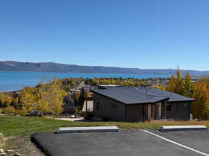 Water view with a mountain backdrop