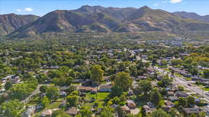 Drone view of home and neighborhood which lies in the heart of Ogden close to Weber State University and Harrison Blvd.